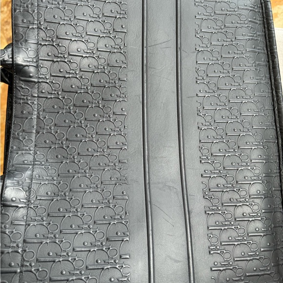 Christian Dior Large Book Tote Black Embossed Leather - Picture 5 of 16